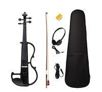 Droagoct Principiante 4/4 Violino Elettrico Ebano Violino Silenzioso Violino Elettrico Set Introduzione