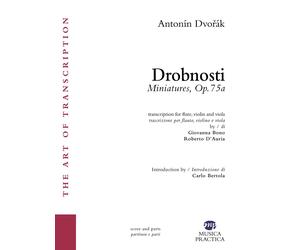 Drobnosti. Miniatures, Op.75a. Per flauto, violino e viola. Partitura - Dv...