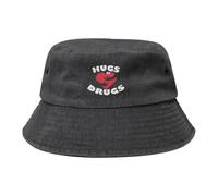 Droghe, Non Abbracci Unisex Cotone Bucket Hat Casual Secchio Cappelli Moda Cappelli di Benna per Estate Spiaggia Viaggi
