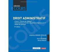 Droit administratif: Cours, réflexion et débats