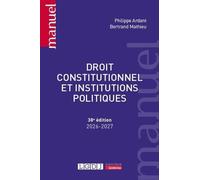 Droit constitutionnel et institutions politiques