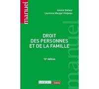 Droit des personnes, des familles et des majeurs protégés