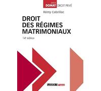 Droit des régimes matrimoniaux