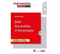 Droit des sociétés et des groupes: Un cours clair, structuré et accessible pour l’étudiant