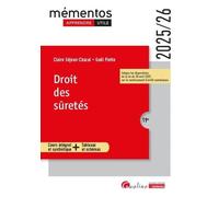 Droit des sûretés: Intègre les dispositions de la loi du 30 avril 2025 sur le nantissement d'actifs numériques 2024-2025