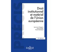 Droit institutionnel et matériel de l'Union européenne