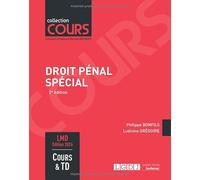 Droit pénal spécial: Cours & TD: Cours & TD