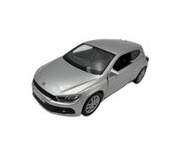 DROMADER Modellino Volkswagen VW Scirocco in Scala 1:39, Colore Argento - Modellino Dettagliato da Collezione Welly | Veicolo in Miniatura
