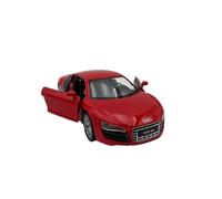 Dromader Welly Modellino auto Audi R8 V10 Plus FL, scala auto in miniatura 1:39, rosso