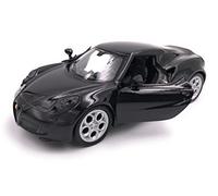 Dromader Welly modello di auto Alfa Romeo 4c veicolo auto in miniatura scala 1:39 nero