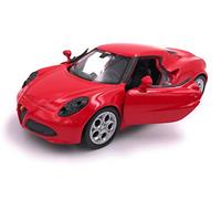 Dromader Welly modello di auto Alfa Romeo 4c veicolo auto in miniatura scala 1:39 rosso
