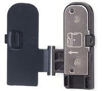 Dromirow Coperchio della porta della batteria Coperchio parte di ricambio per riparazione Nikon D5100SLR fotocamera digitale parte di riparazione (2 pezzi)