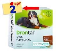 DRON-TAL 2 Cpr Cane Vermifugo SCONFEZIONATO → Contro parassiti intestinali Cani