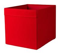Drona, scatola portaoggetti pieghevole in tessuto, 33 x 38 x 33 cm, Tessuto, Red, 33 x 38 x 33cm