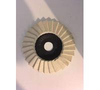 Dronco - Disco Abrasivo A Lamelle Di Tela Per Lucidatura Smerigliatrice Angolare, 115 Mm, In Feltro