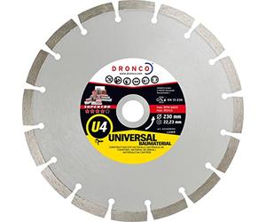 DRONCO U4-230 - Disco de diamante Superior U4 - Universal obra (Antes LT46) Ø 230 mm