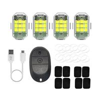 Drone, 4/8 pezzi di luce stroboscopica for drone con telecomando, compatibile con DJI Mini 2/SE/Mini3/Mini 3 Pro Avata Mavic 2/2S/3 Drone Night Flight FAA(4Pcs)