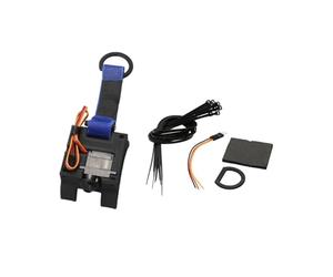Drone Airdrop System 1PCS FPV Drone Lanciatore Airdrop Dispositivo con 3V-7.2V 9g Servo digitale Angolo di lavoro a 360 gradi per RC Modello Airplane Accessori (blu)