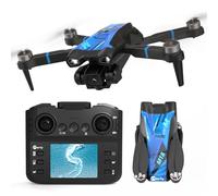 Drone con Fotocamera 4K Mini Drone Con Telecomando LCD 3D Flip Design Pieghevole Telecomando Ricaricabile 3 Velocità Quadricottero RC per Principianti M18LCD