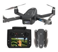 Drone con Fotocamera 4K per Adulti Drone GPS con Telecomando LCD Follow Me Ritorno Automatico Trasmissione 5G Lungo Raggio Mini Quadricottero RC Regali Principianti Decollo Atterraggio Un Tasto