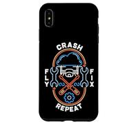 Drone Crash Fly Fix Ripetizione per FPV Drone Quadcopter Pilot Custodia per iPhone XS Max