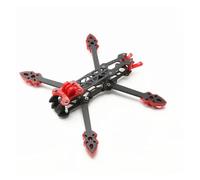 Drone da corsa RC Freestyle FPV Mark4 da 5 pollici/225 mm e 7 pollici/295 mm con telaio da 5 mm e braccio da 5 mm in fibra di carbonio 3K da 5"/ 7" con parte stampata(Mark4 5inch red)
