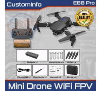 Drone E88 Pro WiFi FPV 1080P con Fotocamera HD Quadricottero RC Pieghevole 2025