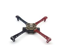 Drone F450 F550 F330 con telaio 450 for RC MK MWC 4 assi RC Multicopter Quadricottero Elicottero Multi-Rotore(Black and red)