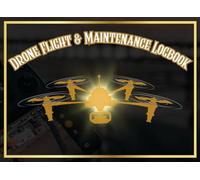 Drone Flight & Maintenance Logbook: UAS Operator Flight Log and Battery Charge Tracker Journal | Professional Quadcopter Aircraft Maintenance Record ... Part 107 Pilots | 8.25 x 6 Inches, 120 Pages