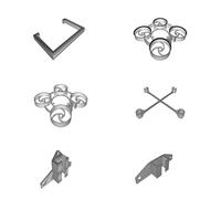 Drone Frame for KingKong Tiny6 - Compatible with ABS TPU Nylon - Reinforced V2