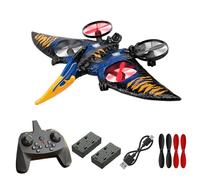 Drone giocattolo dinosauro pterodattile per bambini, facile da volare, drago, aereo telecomandato, giocattolo volante, regalo di compleanno per ragazzi, hobby, aereo telecomandato (blu)