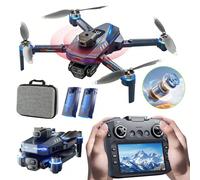Drone GT8 con schermo FPV da 4,3" e doppia fotocamera - Motore brushless, display batteria in tempo reale, registrazione del volo, rilevamento ostacoli, quadricottero RC pieghevole, regalo ideale per 