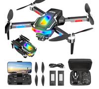 Drone Pieghevole con Telecamera 4K Brushless Motore Droni con 2 Telecamere