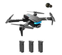 Drone pieghevole con telecamera, quadricottero telecomandato con controllo vocale e lunga autonomia di volo, mantenimento dell'altitudine per riprese