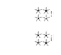 Drone Propellers, Compatibile con gli accessori for droni sostitutivi della pala dell'elica leggera DJI Avata/AvataR,parts(4 Pairs Propellers)
