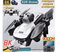 Drone S2S 8K Professional, Dual Camera HD, pieghevole, brushless evita ostacoli