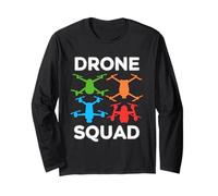 Drone Squad Ironic Drone Fotografo Maglia a Manica