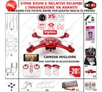 DRONE SYMA X5UW X5 UW RICAMBI motori batteria piedini eliche protezione eliche