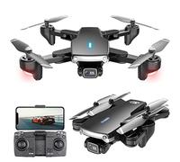 Drone with 4K Camera for Kids 5G WiFi FPV Live Video RC Quadcopter Altitude Hold Headless Mode Waypoints Functions One Key Take off for Kids Or Beginners(Battery*3 Red)