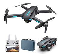 Drone with Camera 8K HD FPV Live Video Carrying Case RC Quadcopter Helicopter for Adults And Beginners Altitude Hold Headless Mode Waypoints Functions (Black 3 Batteries)