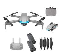 Drone with Camera for Adult GPS 4K HD Fotografia Aeriale Professionale Quadricottero Pieghevole 20 min Flight Time Smart Return Home Follow Me Brushless Motore Remote Elicottero (Grigio 2 BATTERIE)