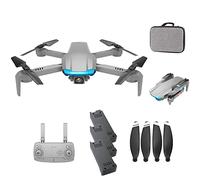 Drone with Camera for Adult GPS 4K HD Fotografia Aeriale Professionale Quadricottero Pieghevole 20 min Flight Time Smart Return Home Follow Me Brushless Motore Remote Elicopter (Gray 3 BATTERIE)