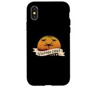 Droni-piloti Compleanno nata nel 2007 Quadrocopter droni Custodia per iPhone X/XS