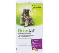 drontal multi ar carne Drontal Multi Aroma Carne Per Cani Fino A 10 Kg 24 Compresse