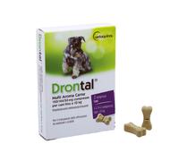 Drontal Plus Vermifugo antiparassitario aroma carne Vetoquinol - 1 confezione da 2 compresse - cani taglia piccola - 1° ORDINE? scegli lo sconto BZR5 / BZR20 + 200 punti fedeltà - Integratori per cani