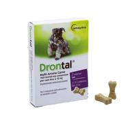 Drontal Plus Vermifugo antiparassitario aroma carne Vetoquinol 2 Compresse peso inferiore a 20 kg - 1° ORDINE? scegli lo sconto BZR5 / BZR20 + 200 punti fedeltà
