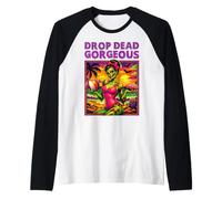 Drop Dead Gorgeous Summerween Dark Humor Adulto Glam Donne Maglia con Maniche Raglan