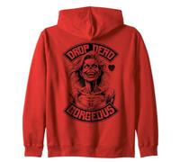 Drop Dead Splendida Zombie Ragazza Undead Bellezza Halloween Felpa con Cappuccio