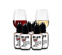 Drop It - Paquete de 6 gotas de vino, reduce naturalmente los sulfitos y taninos de vino, puede eliminar las sensibilidades del vino, alergias e histaminas, alternativa a la varita de vino, removedor