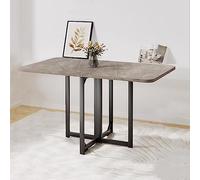 Drop Leaf Tavolo da Pranzo Pieghevole Multifunzionale Allungabile Tavolo Rettangolare Salvaspazio Cucina Tavolo da Pranzo per HomeGrå120 cm/47 pollici